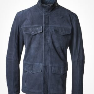 Veste en daim bleu - Battista