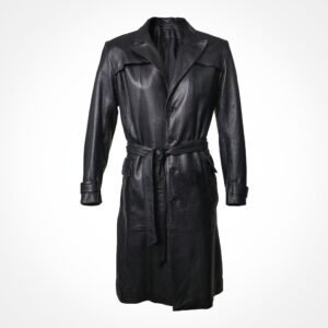 Manteau long en cuir - Calvino