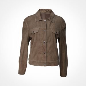 Veste en daim taupe - Fiorella