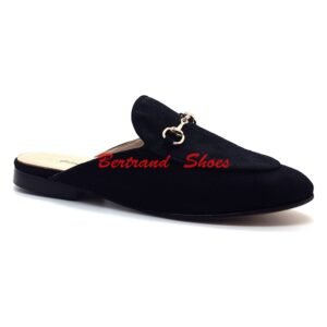 Mules en daim noir - GC