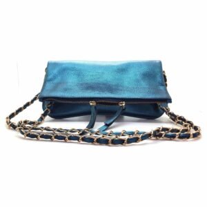 Pochette en cuir turquois - Gia