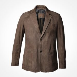 Veste blazer en daim marron - Como