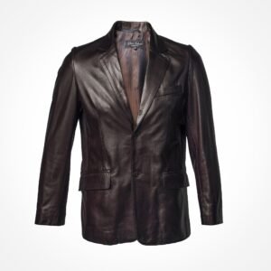 Blazer en agneau marron - Cosimo
