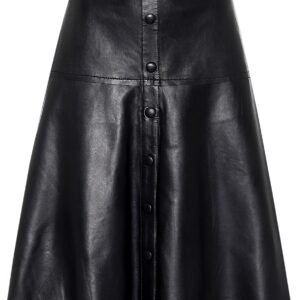 Jupe britney en cuir noir - Bella