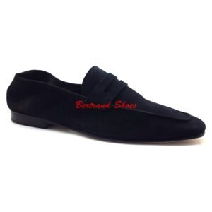 Mocassin en daim noir - Delta h