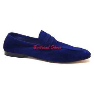 Mocassin en daim bleu - Delta h