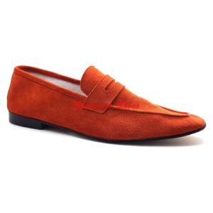 Mocassin en daim orange - Delta h
