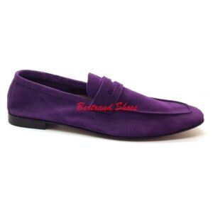 Mocassin en daim violet - Delta h