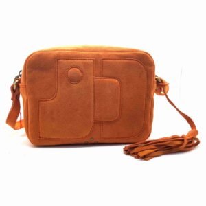 Petit sac en daim orange - Andrea