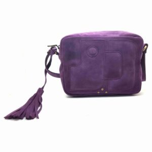 Petit sac en daim violet - Andrea