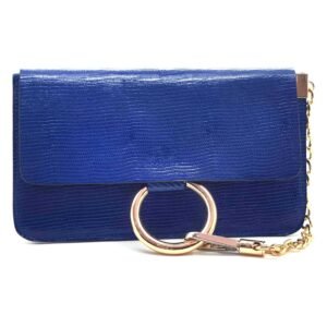 Petit sac porte epaule bleu majorelle - Amalia