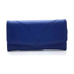 Portefeuille multi-poches bleu majorelle - Agnella