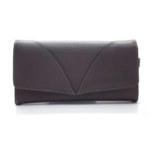 Portefeuille multi-poches taupe - Agnella