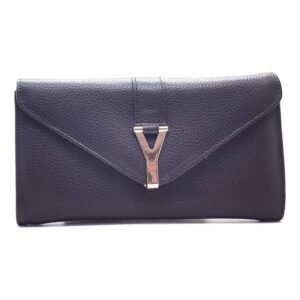 Portefeuille Y en cuir noir - Bria