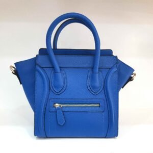 Sac à main Luggage bleu majorelle - Francesca